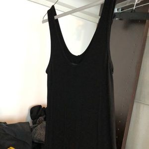 Ribbed silk lightweight tank dress